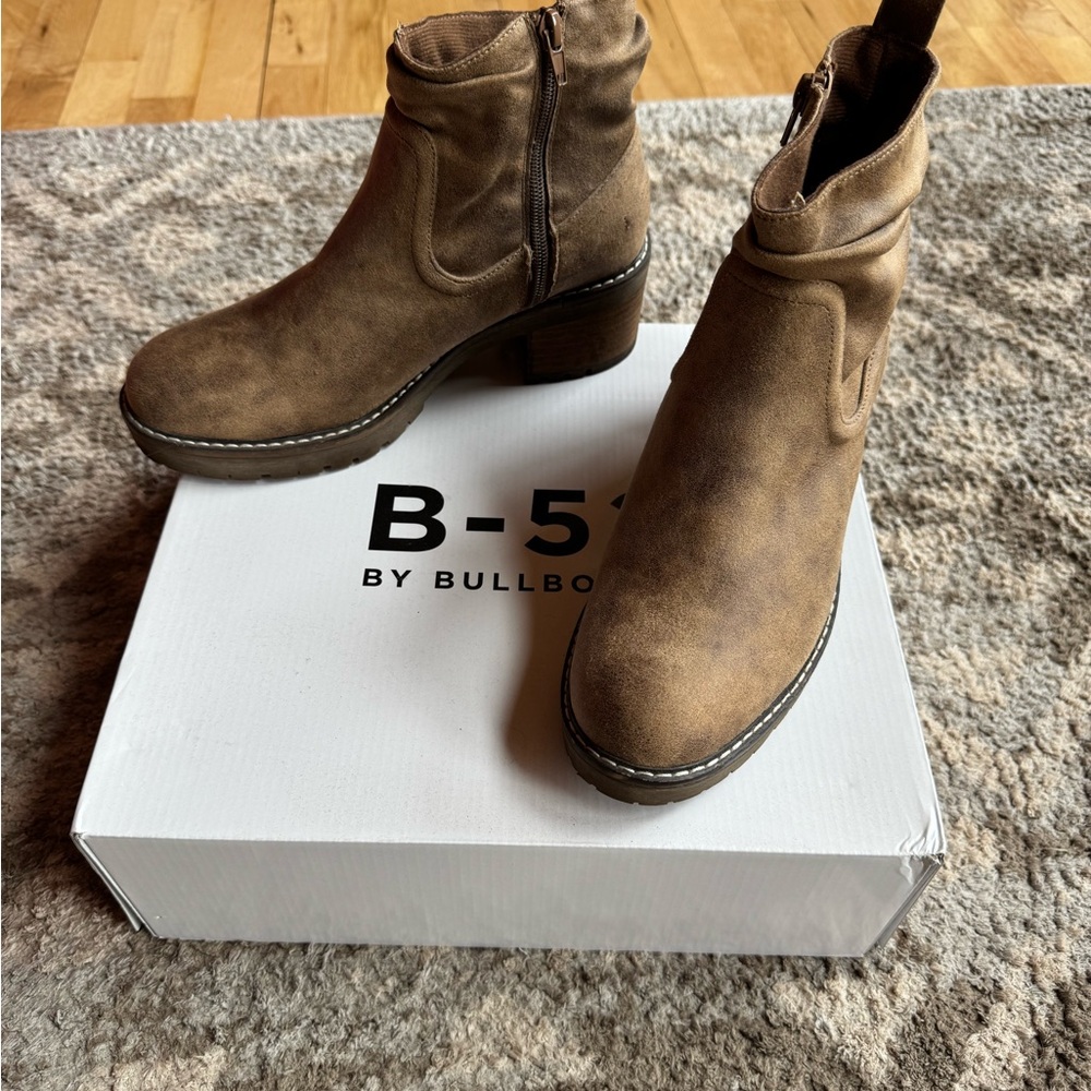 B-52 by Bullboxer Brown Ankle Boots